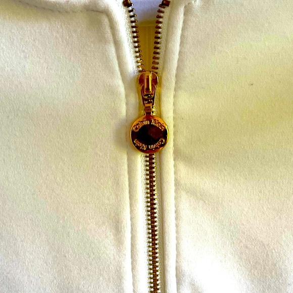 Calvin Klein Cream Front Half Zip Sheath Size 10 - Picture 5 of 6